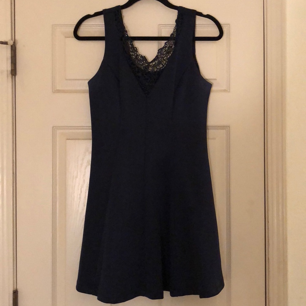 Navy Blue Formal Summer Dress